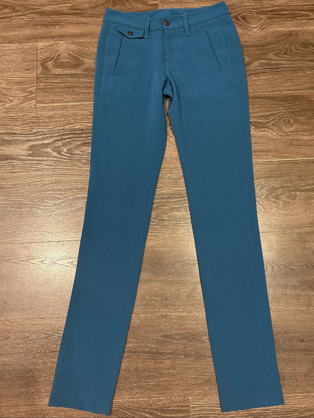 ❤ RAG & BONE SKINNY CREPE TROUSERS / PANTS, 0L (25 LONG / TALL) - Picture 3 of 15